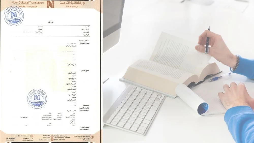 ترجمة تقرير طبي معتمد