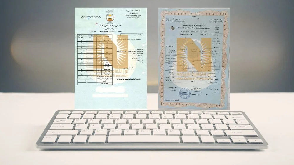 ترجمة شهادة الثانوية العامة